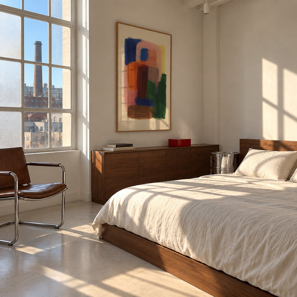 Abstract Portrait - Framed poster in an interior