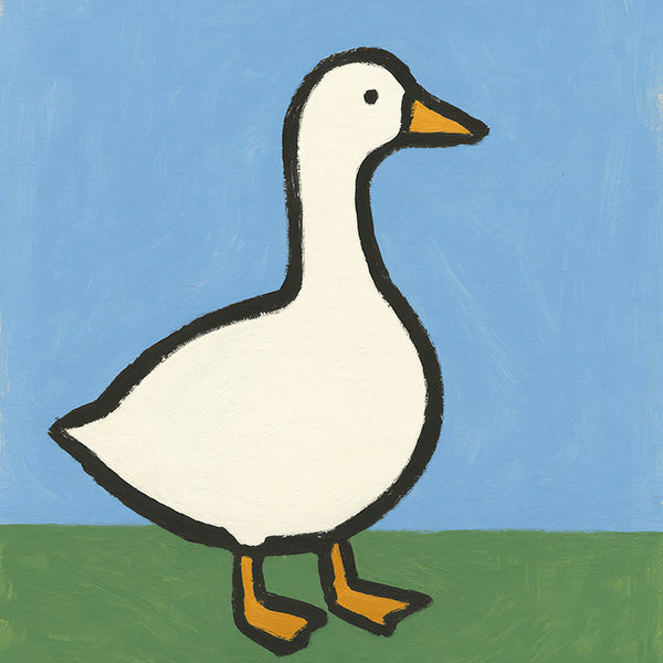 Cuadro ganso ilustrado