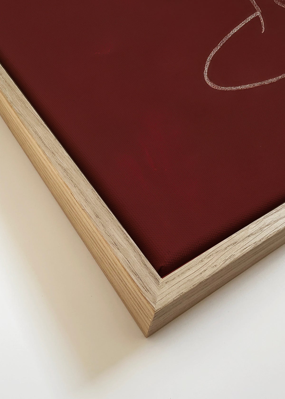 Wine Silhouette - Framed canvas detail