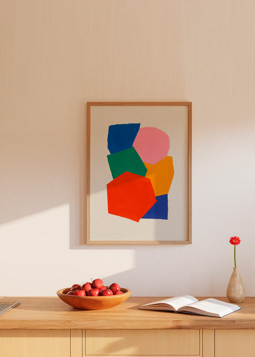 Cuadro geométrico de formas apiladas y color – Product3