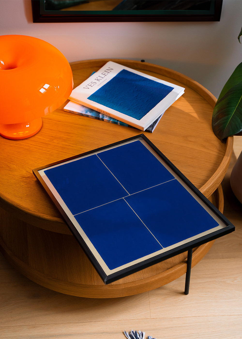 Cuadro geométrico con bloques azules – Product3