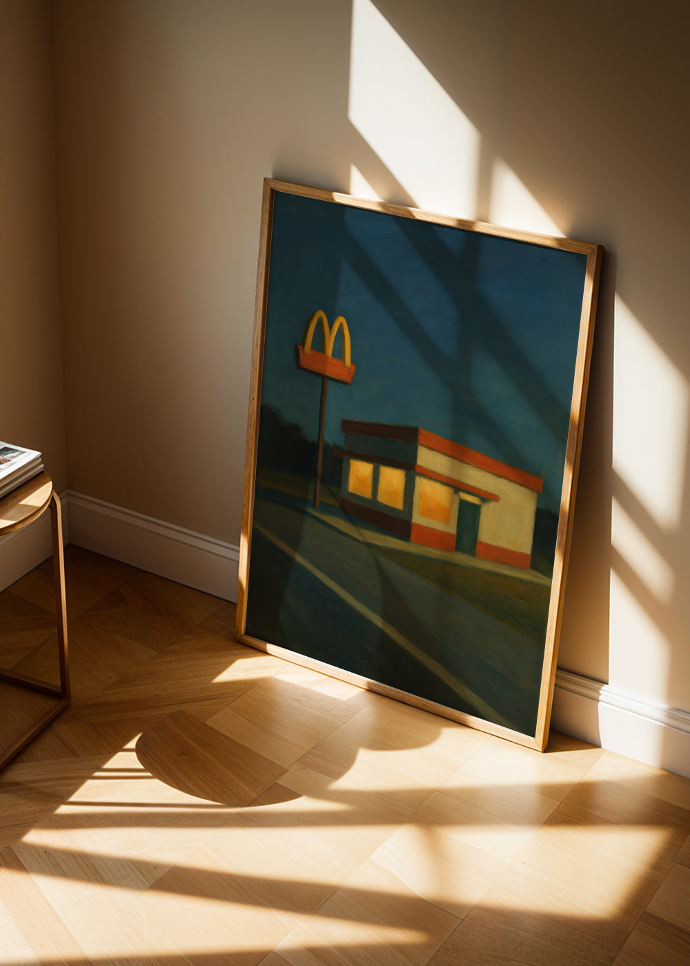 Midnight Drive-Thru - Framed poster in an interior