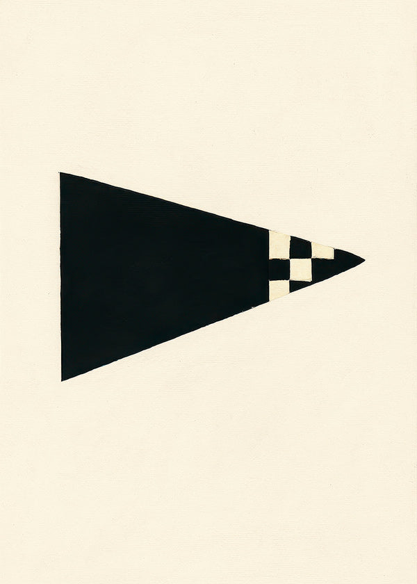 Cuadro minimalista con bandera geométrica