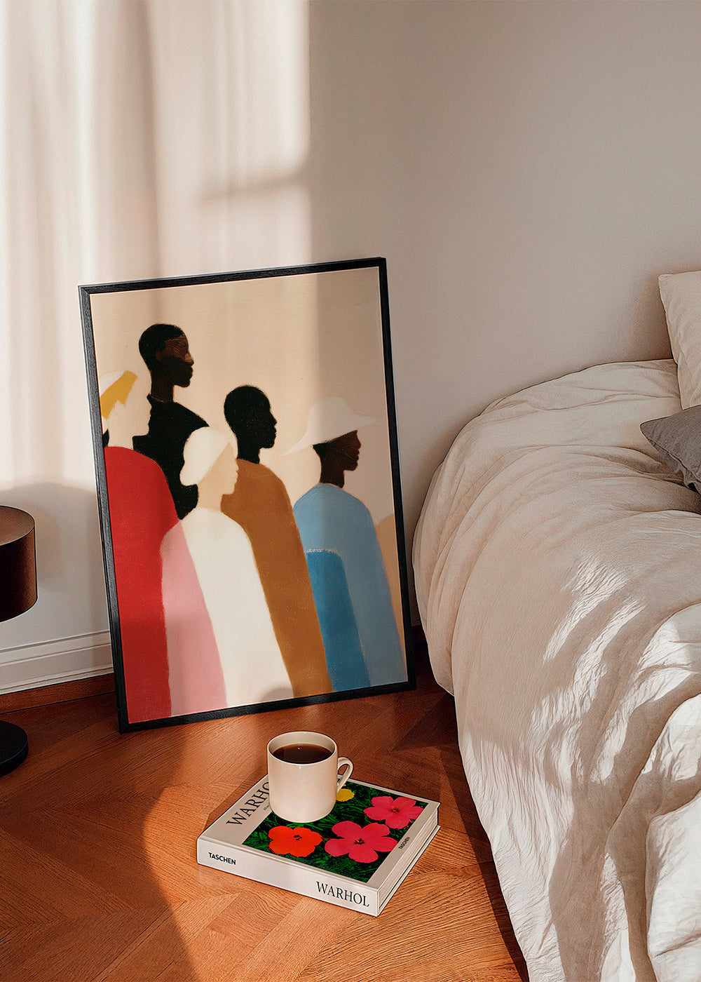 Cuadro abstracto de figuras en fila – Product1