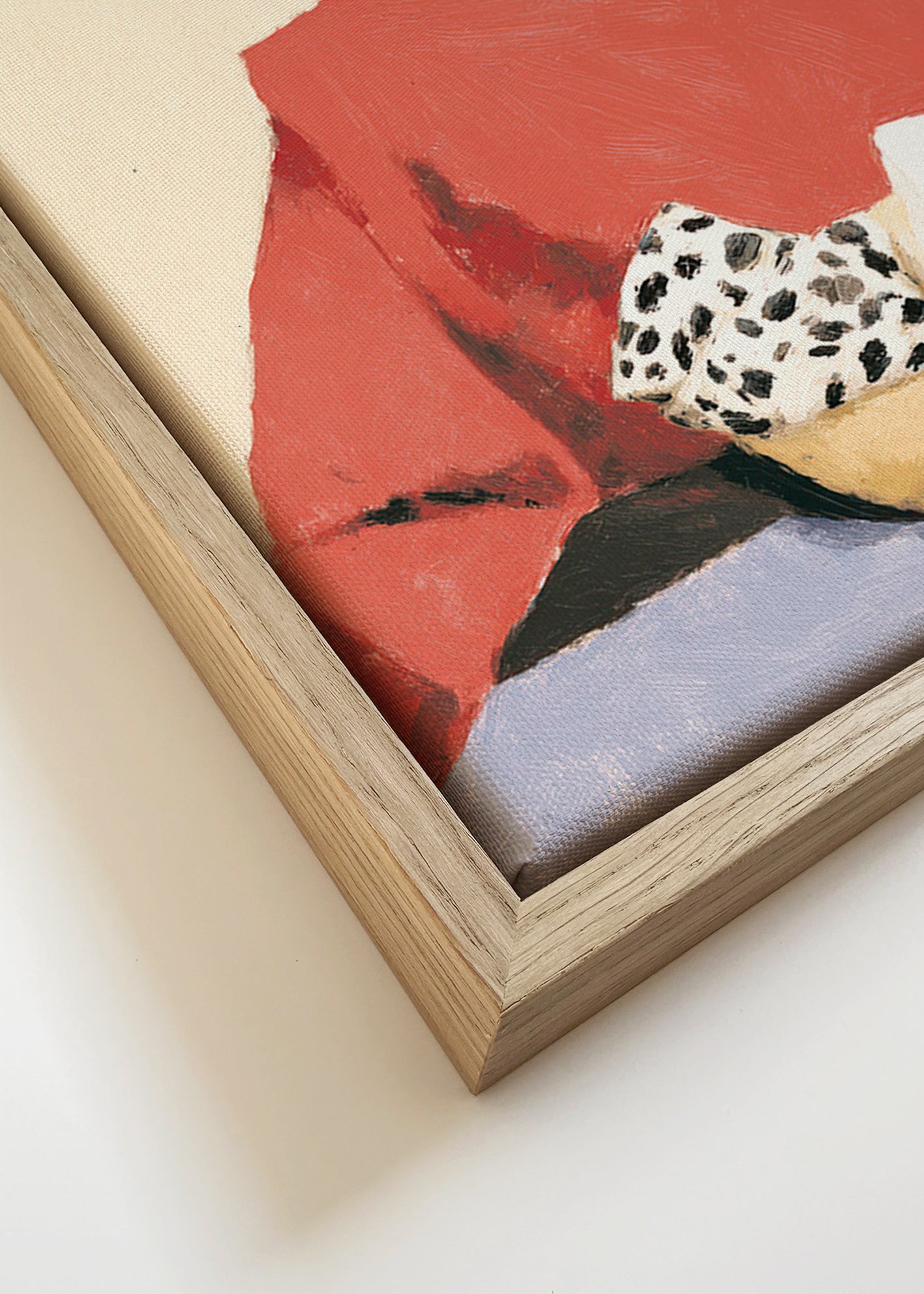 Cuadro de cocina con mujer y cuenco – Canvas detail