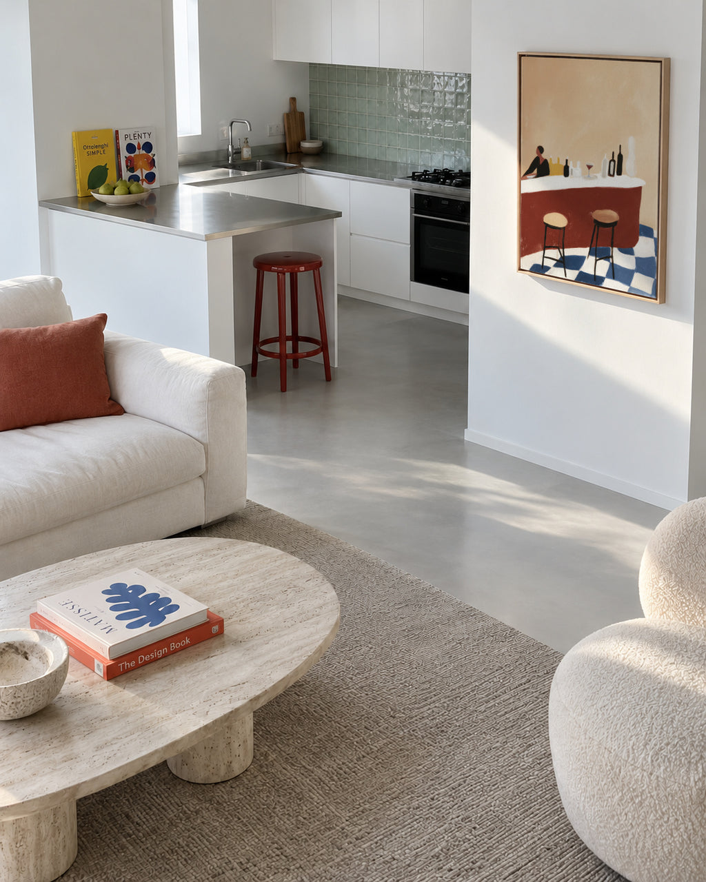 Evening Bar - Framed canvas in an interior