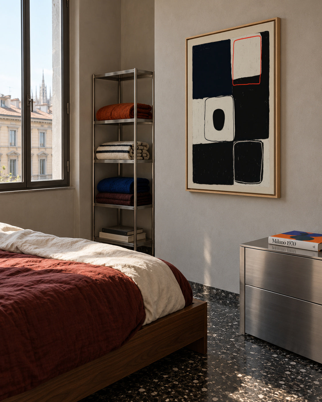 Linear Perimeter - Framed canvas in an interior