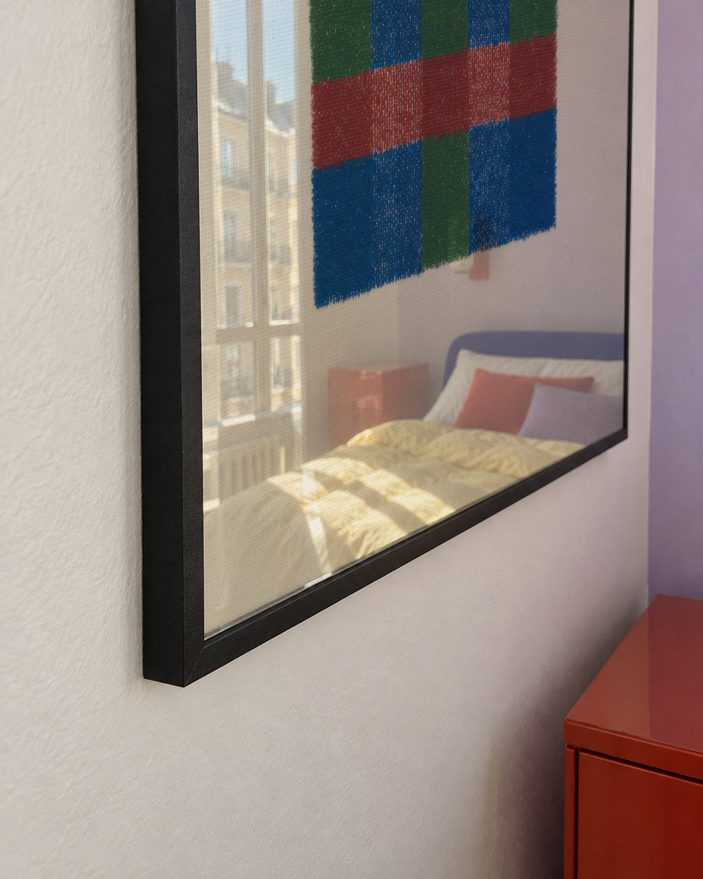 Multi-Color Plaid - Framed poster detail