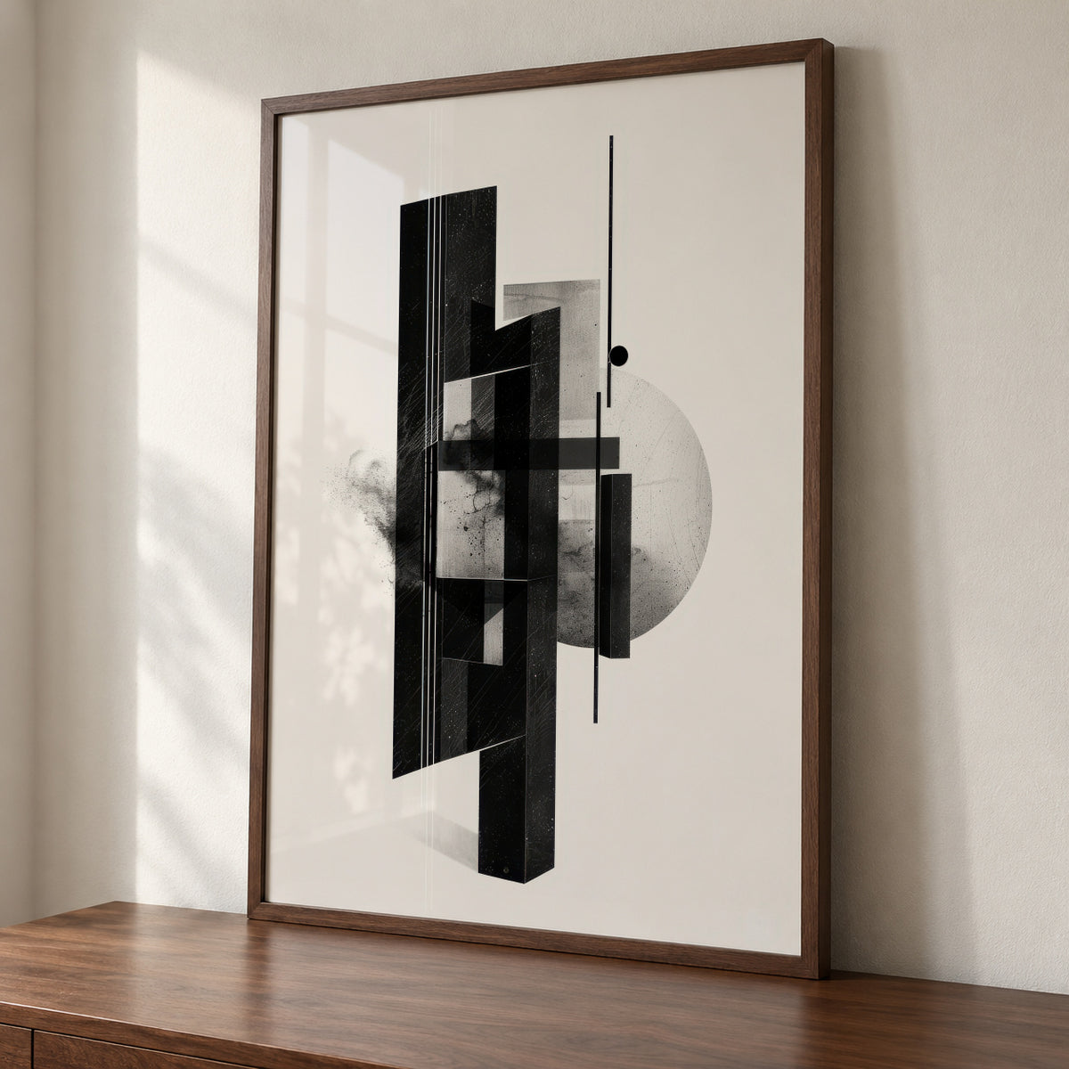 Monolith Structure I - Framed poster detail