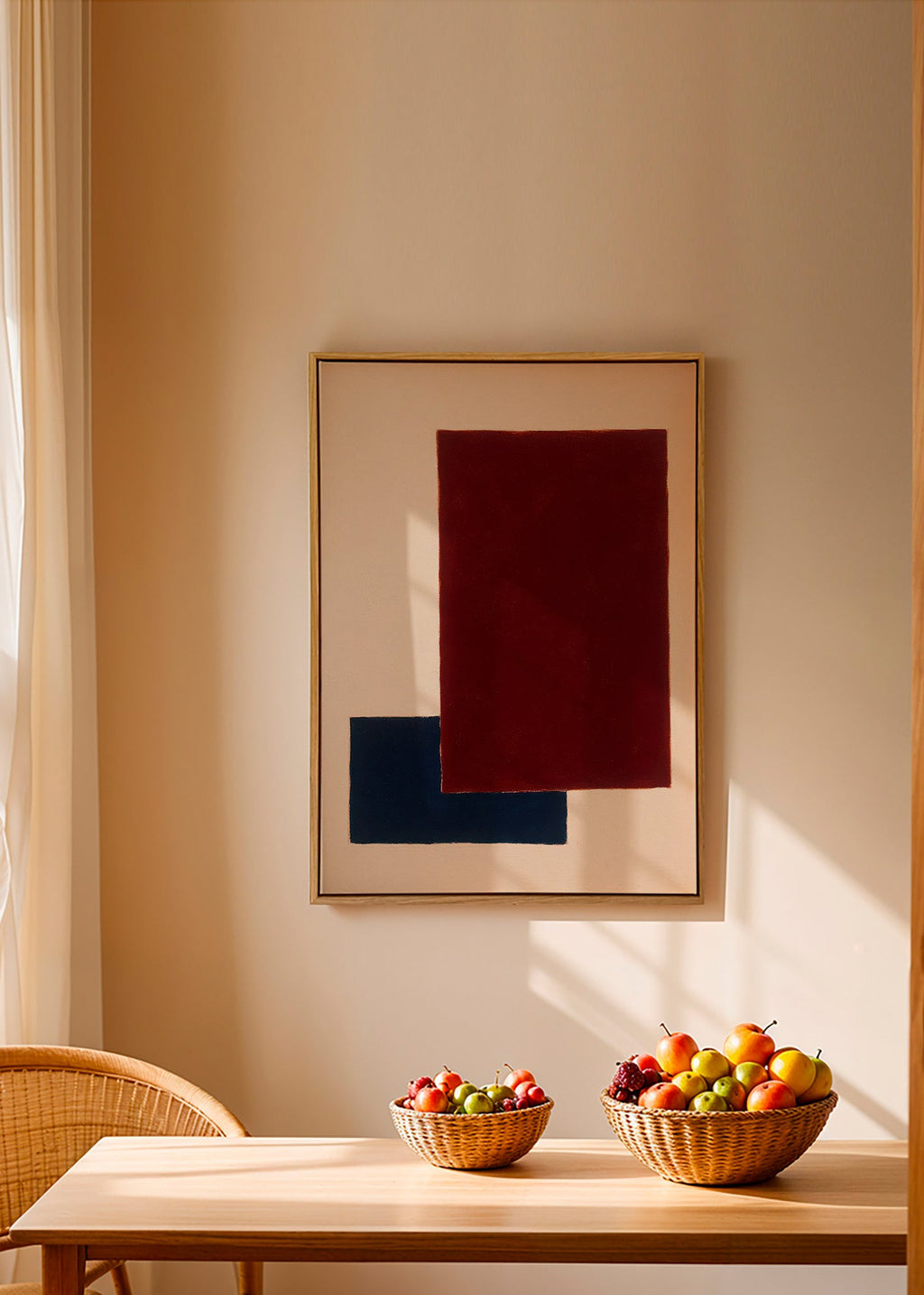 Cuadro geométrico con rectángulos superpuestos – Canvas1