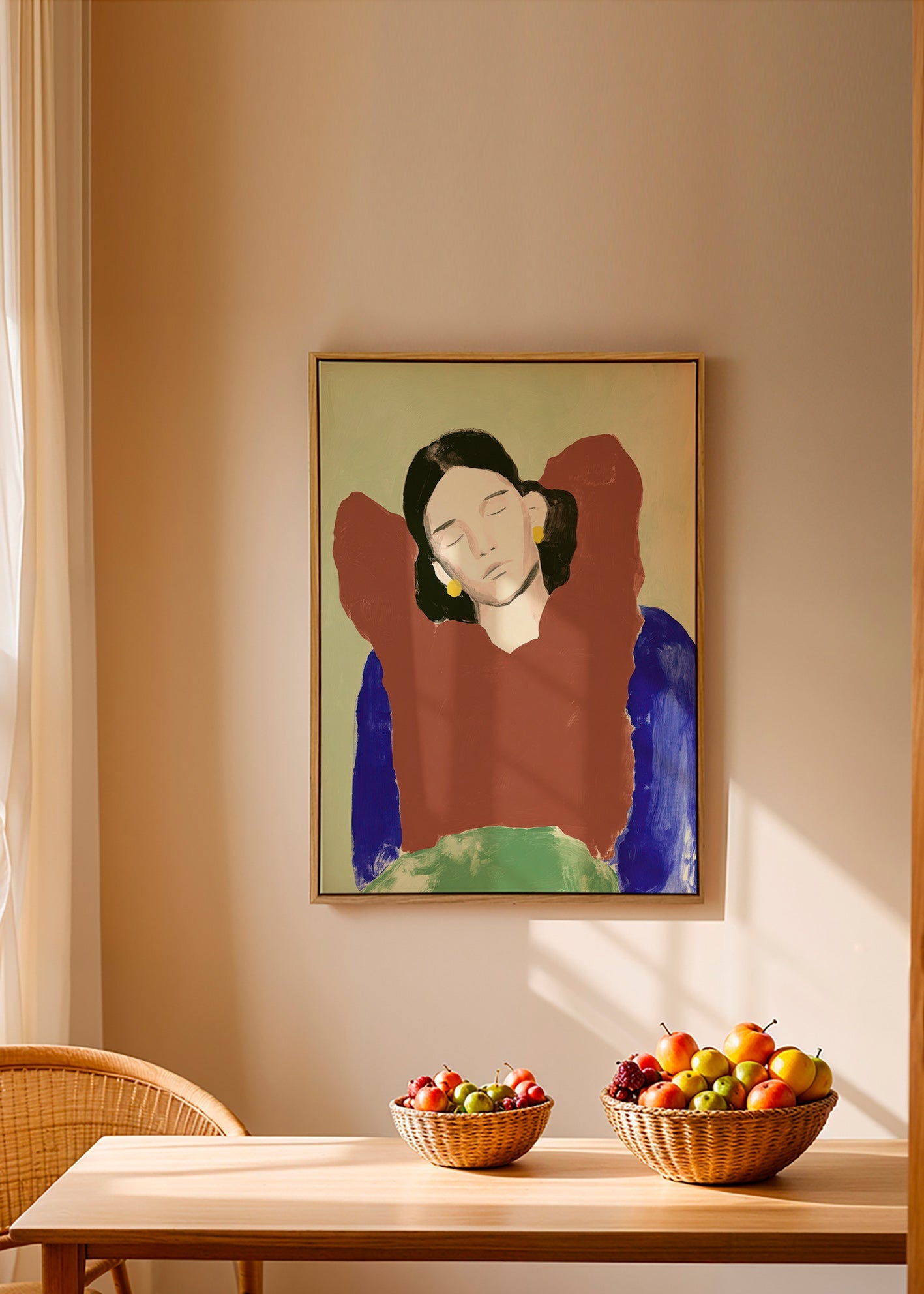 Ilustración de figura reclinada y gesto sereno – Canvas2