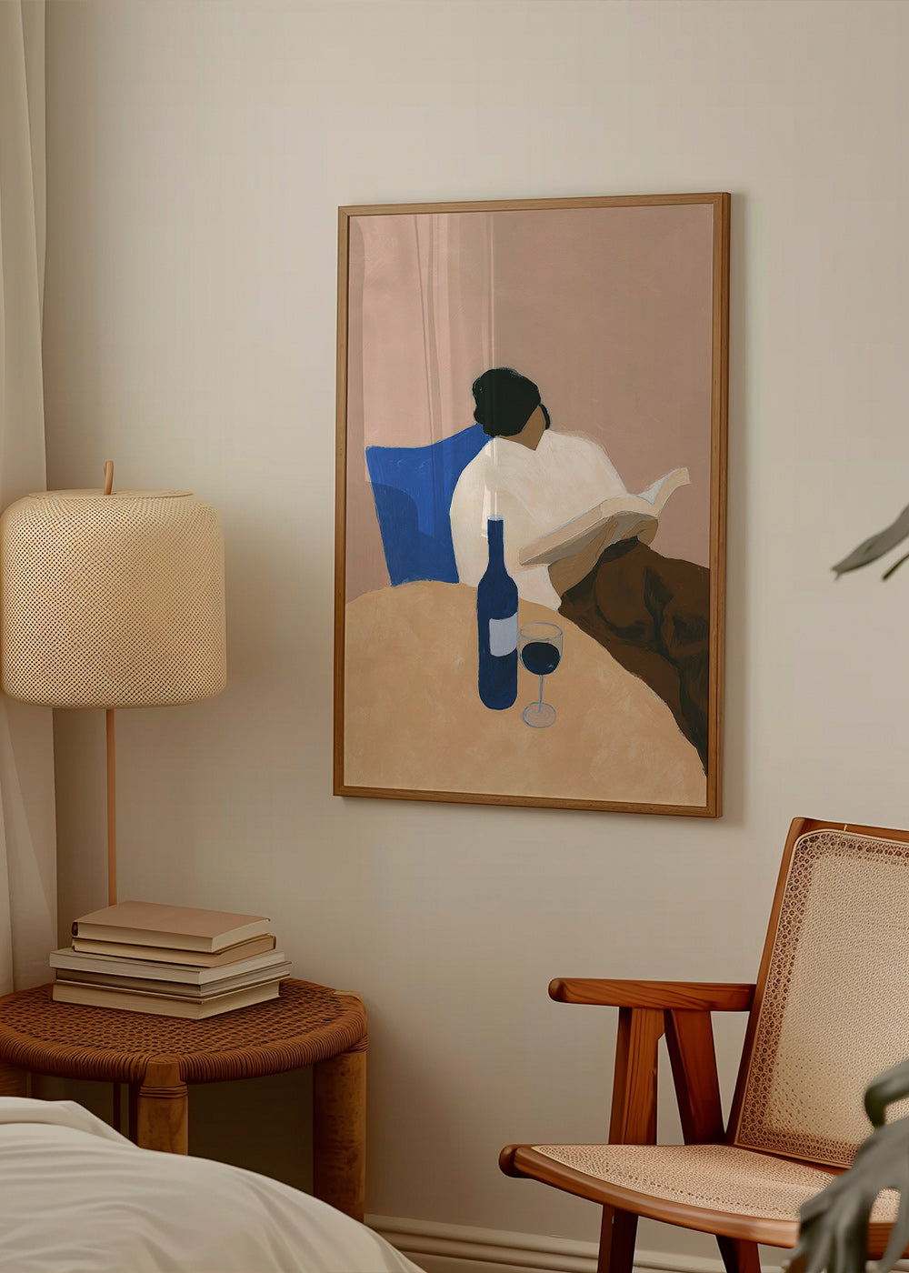 Cuadro de cocina con lectora y copa de vino – Product2