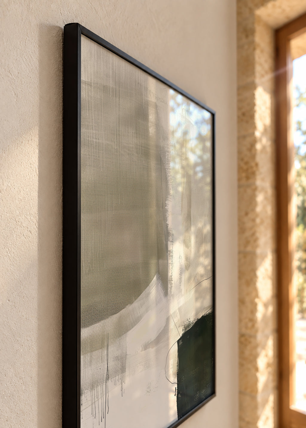 Ivory Mist - Framed poster detail