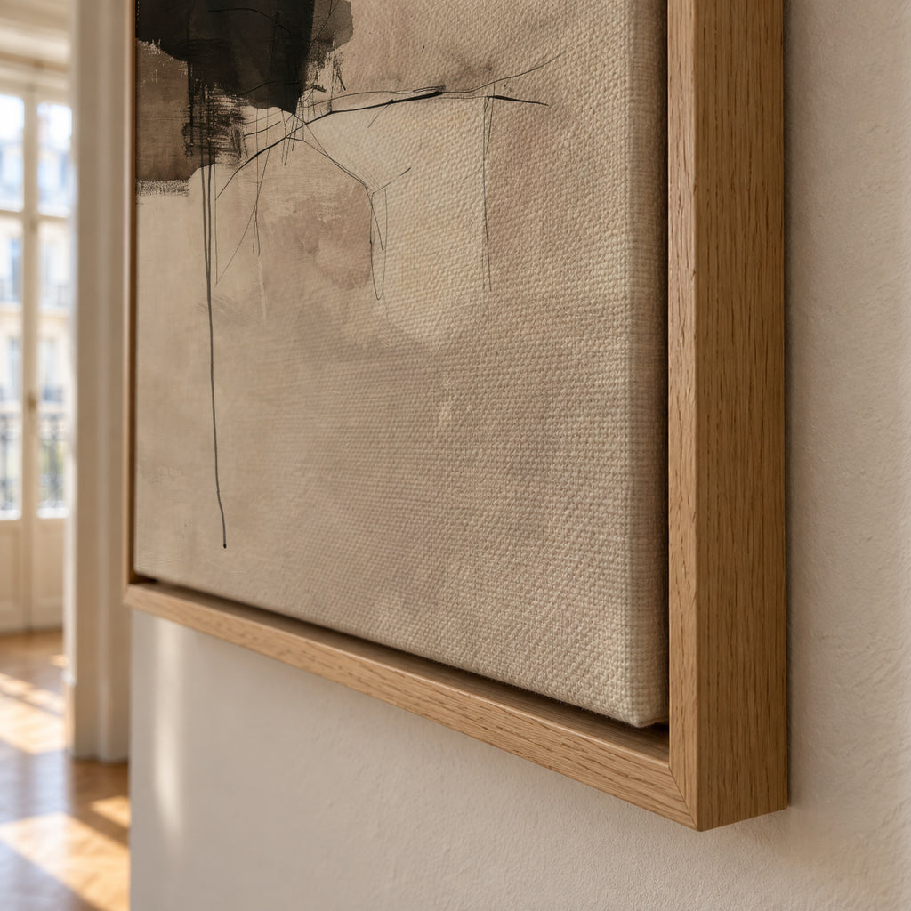 Brutalist Fragment - Framed canvas detail