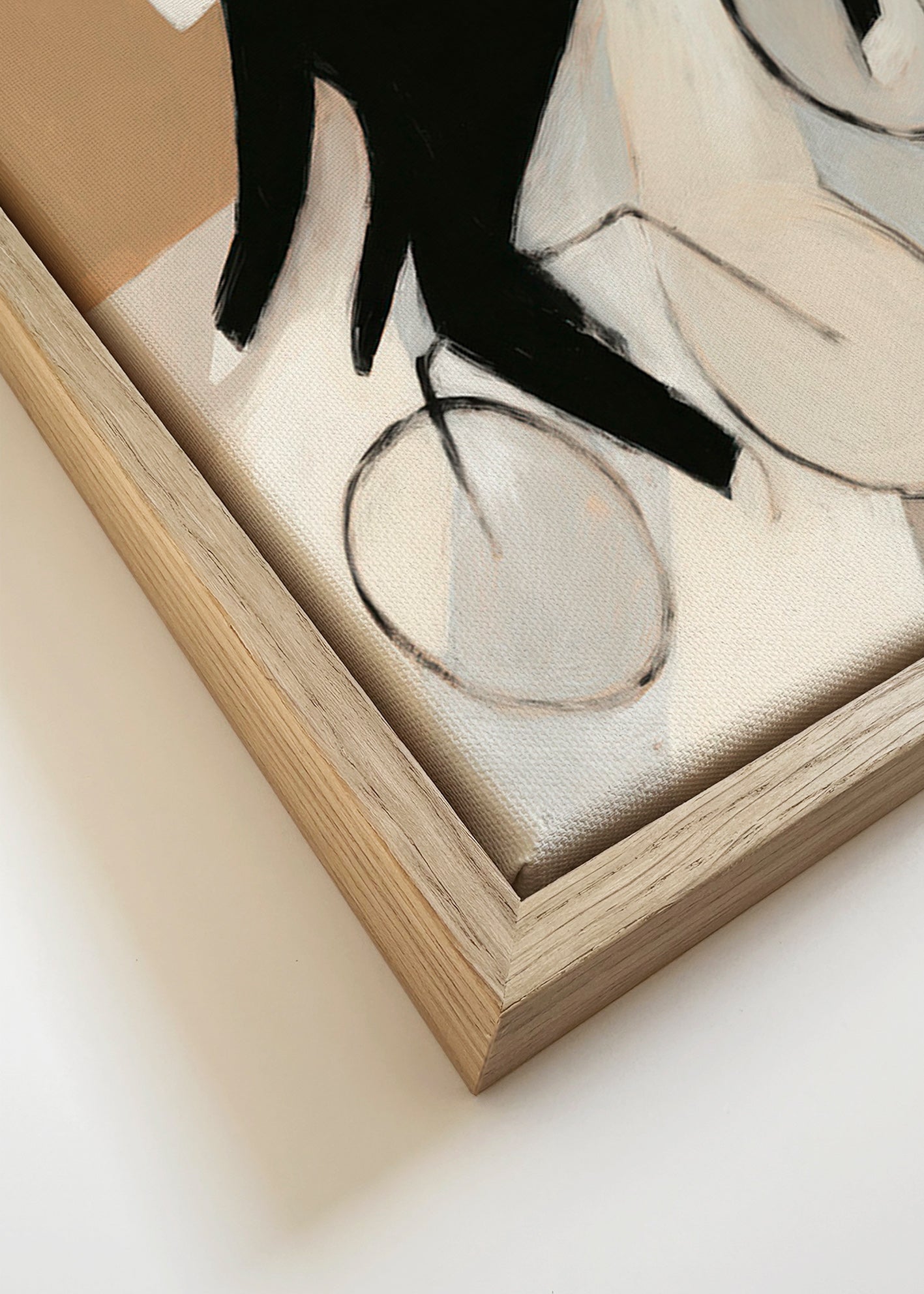 Cuadro de ciudades con ciclistas y Torre Eiffel – Canvas detail