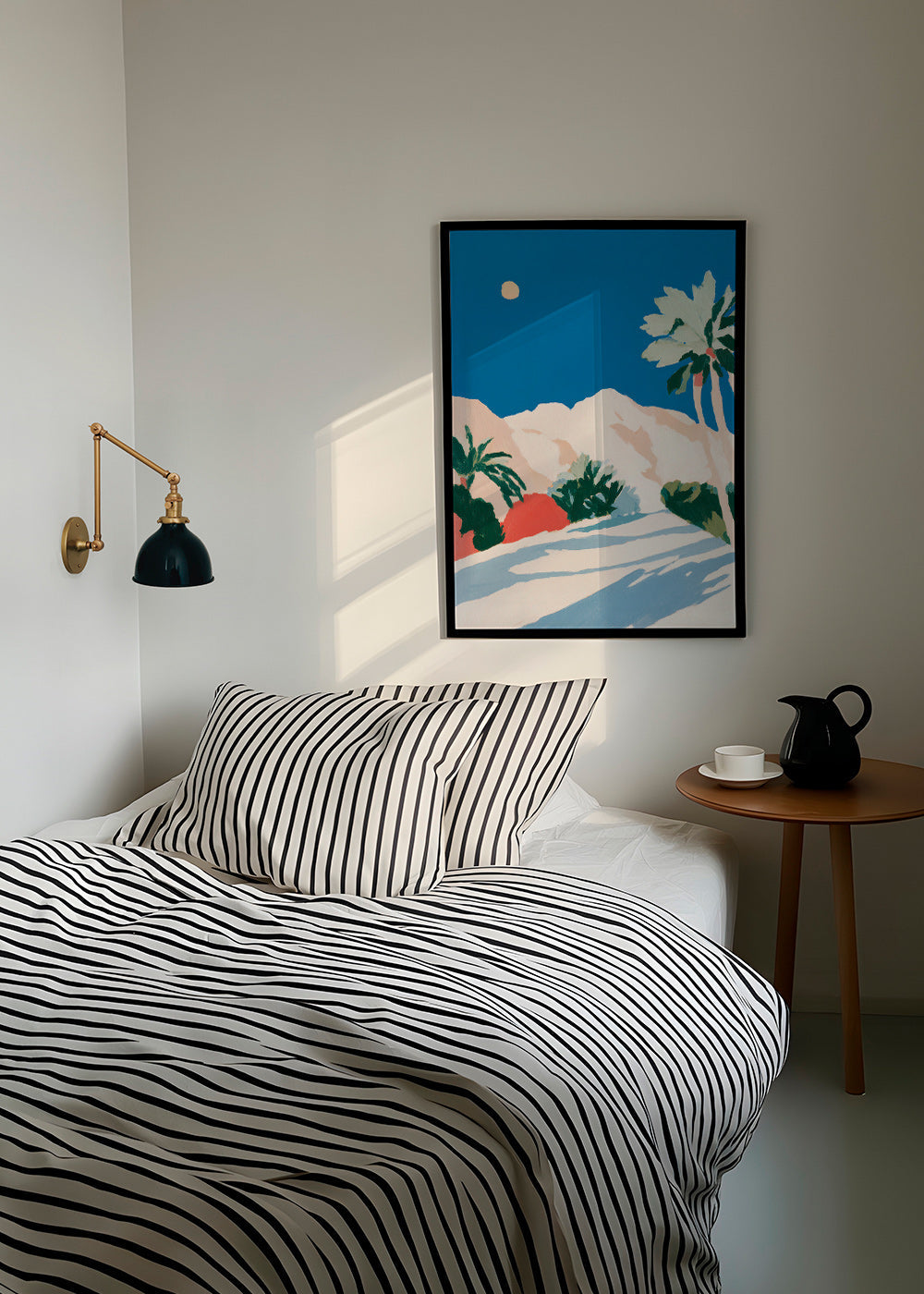 Lámina botánica con palmeras y montaña – Product2