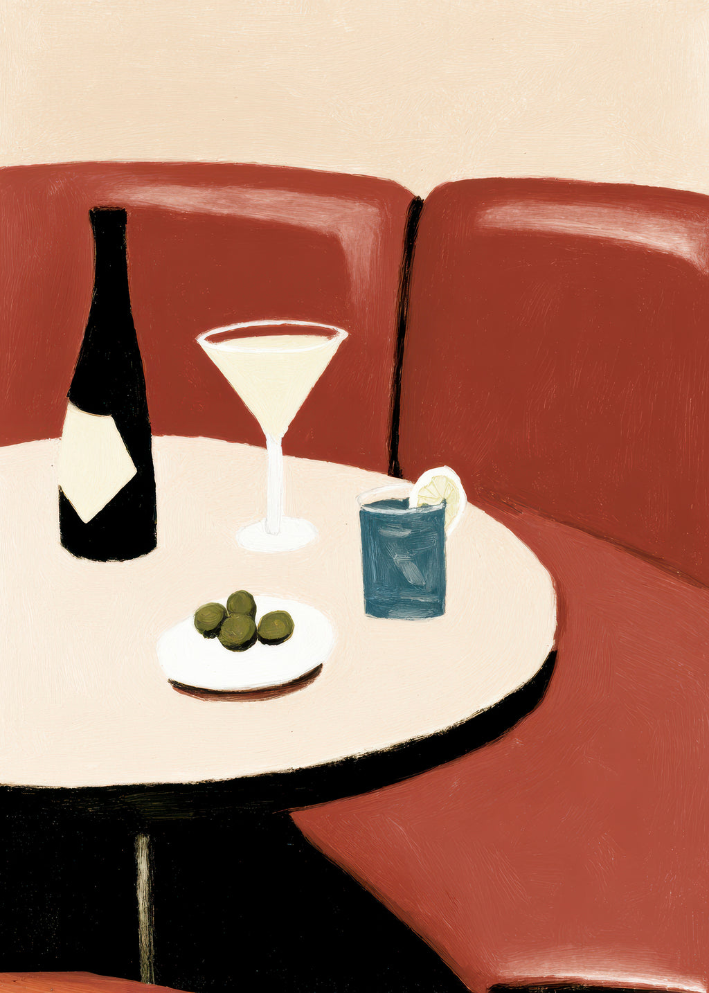 Martini for One - Unframed art print