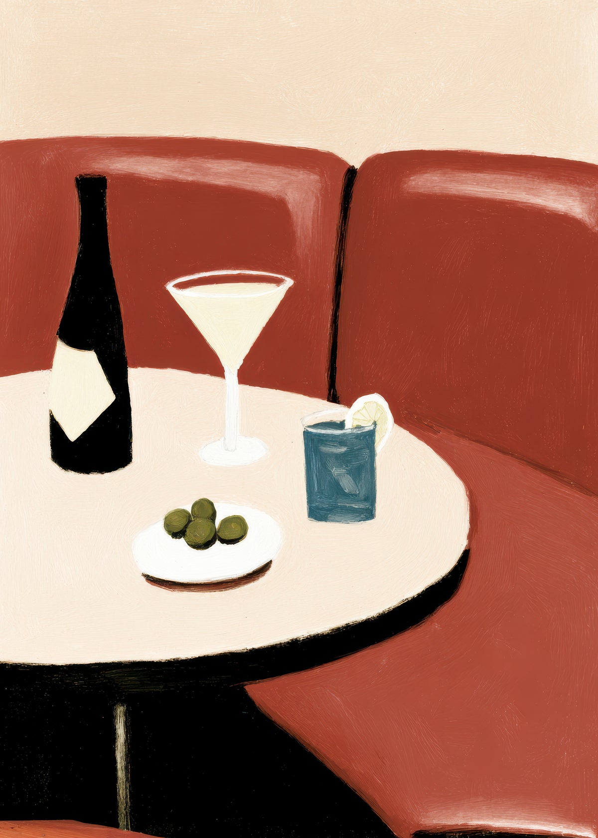 Martini for One - Unframed art print