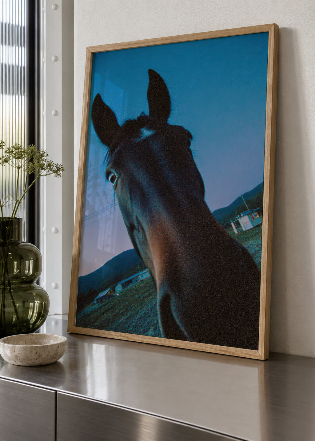 Midnight Horse - Framed poster in an interior
