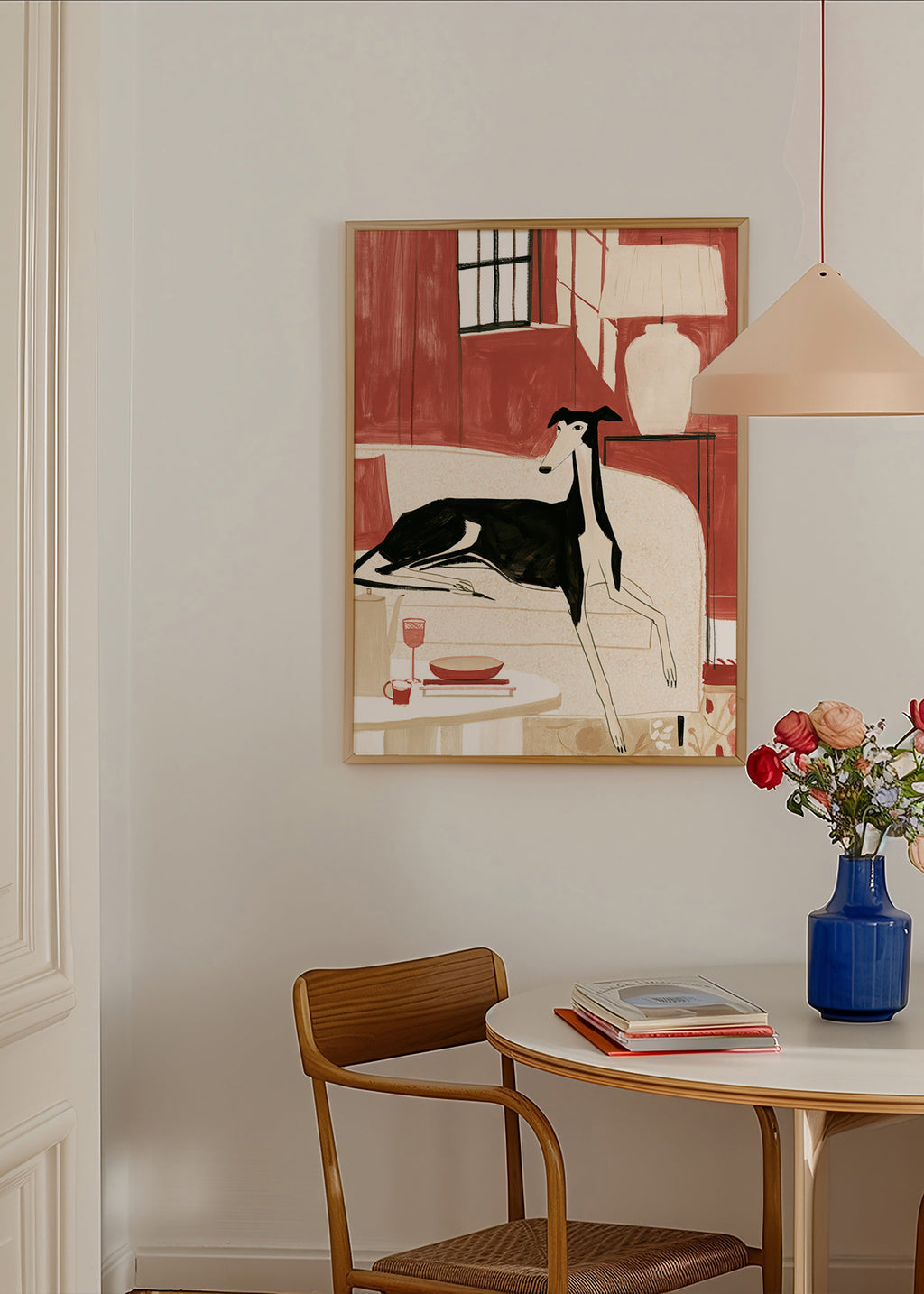 Cuadro galgo relajado en sofá – Product2