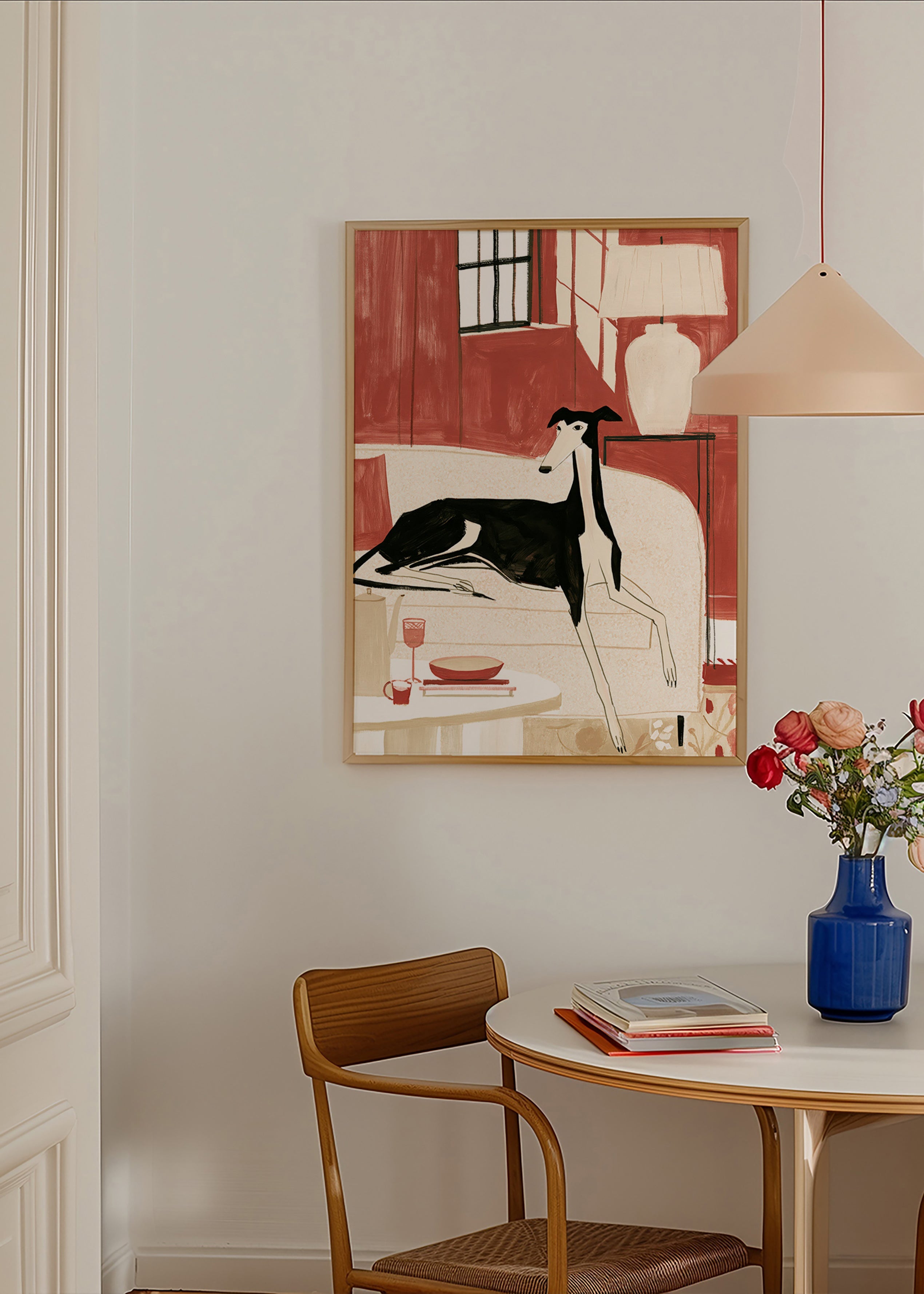 Cuadro galgo relajado en sofá – Product2