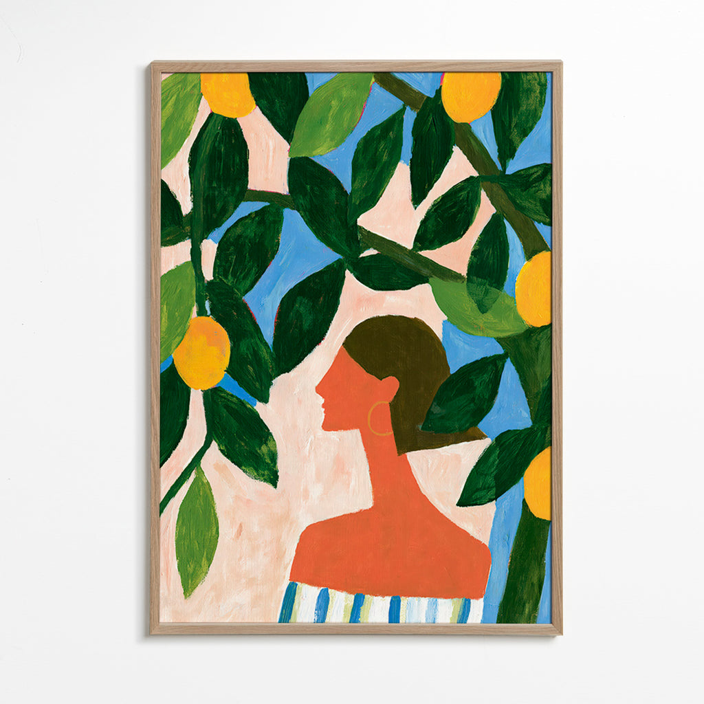Lámina botánica: perfil entre limoneros – Oak Frame