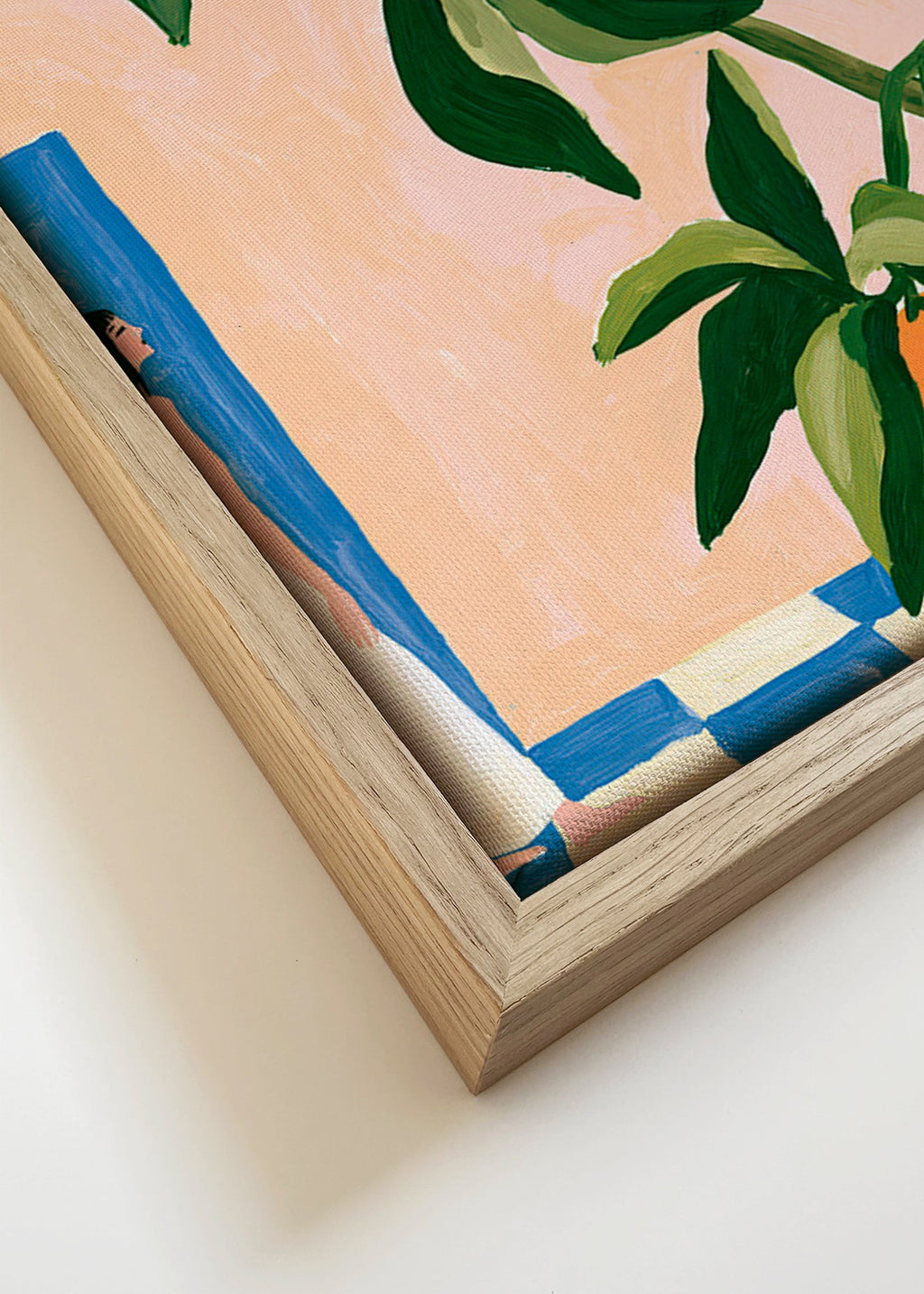 Cuadro de cocina Amalfi con limones pintados – Canvas detail