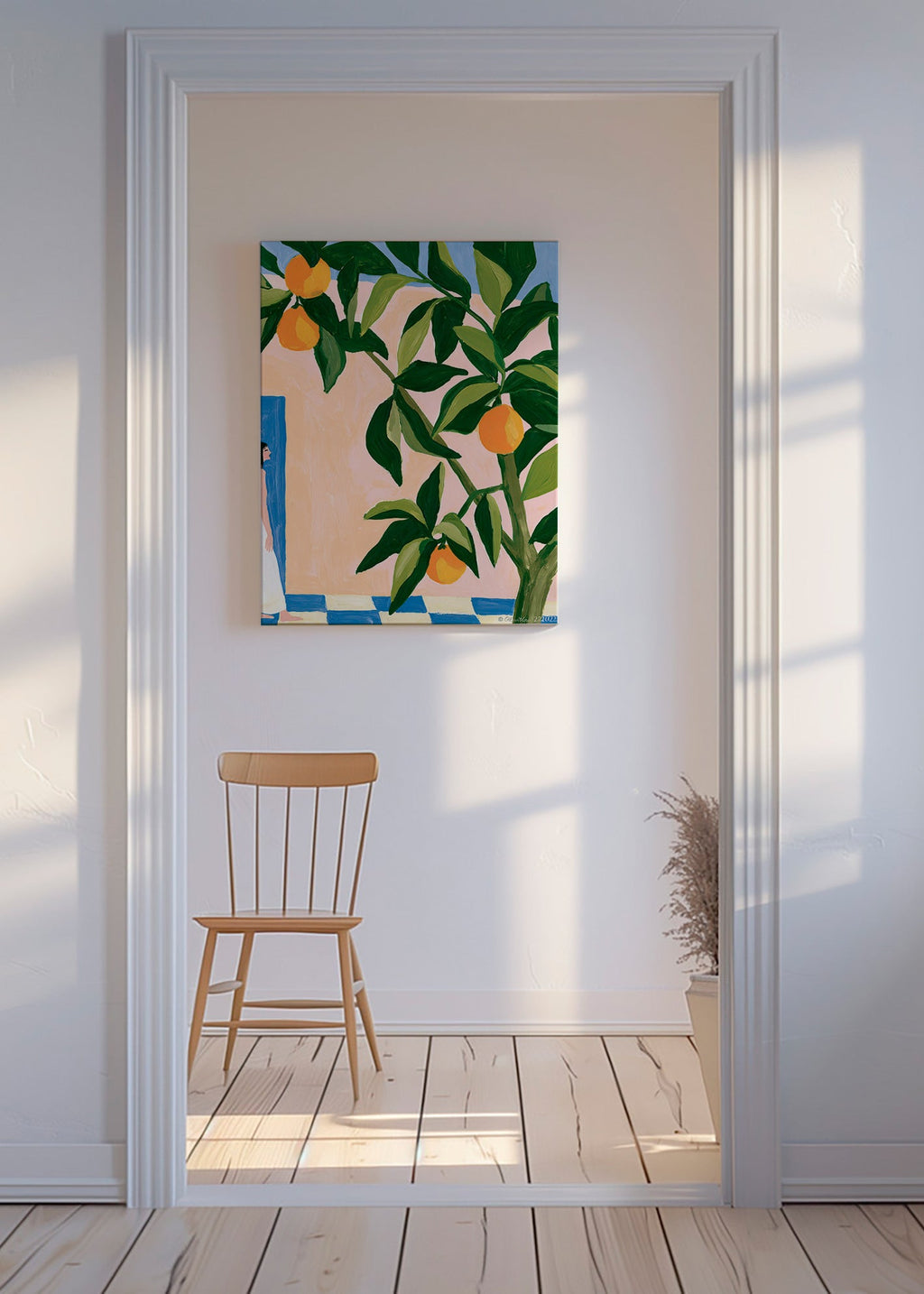 Cuadro de cocina Amalfi con limones pintados – Canvas