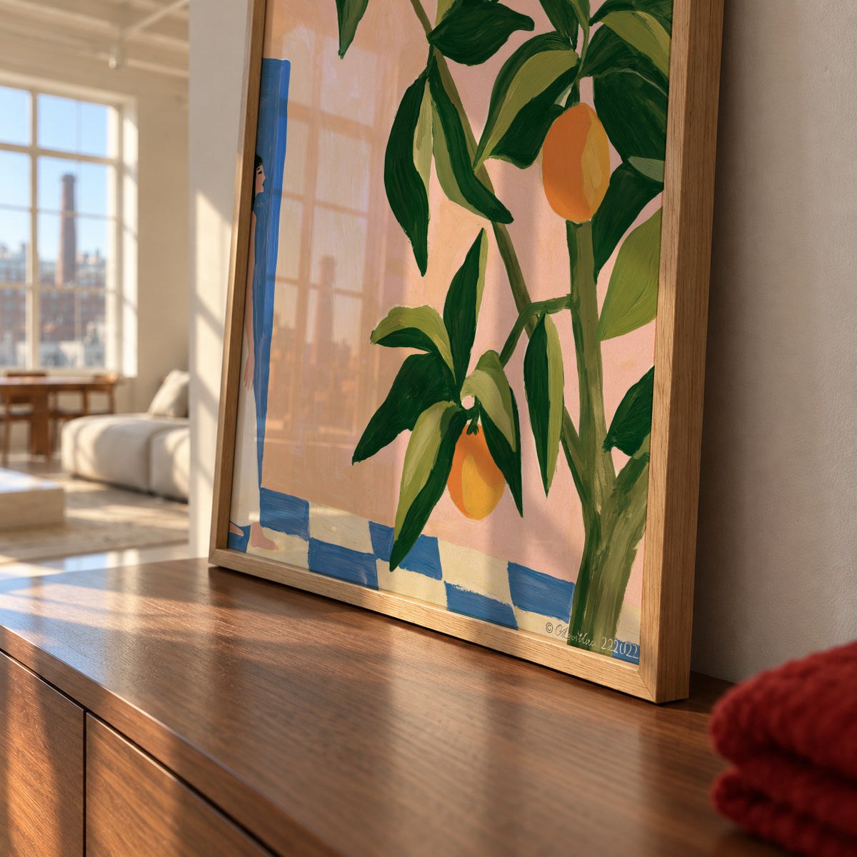 Amalfi Lemons - Framed poster detail