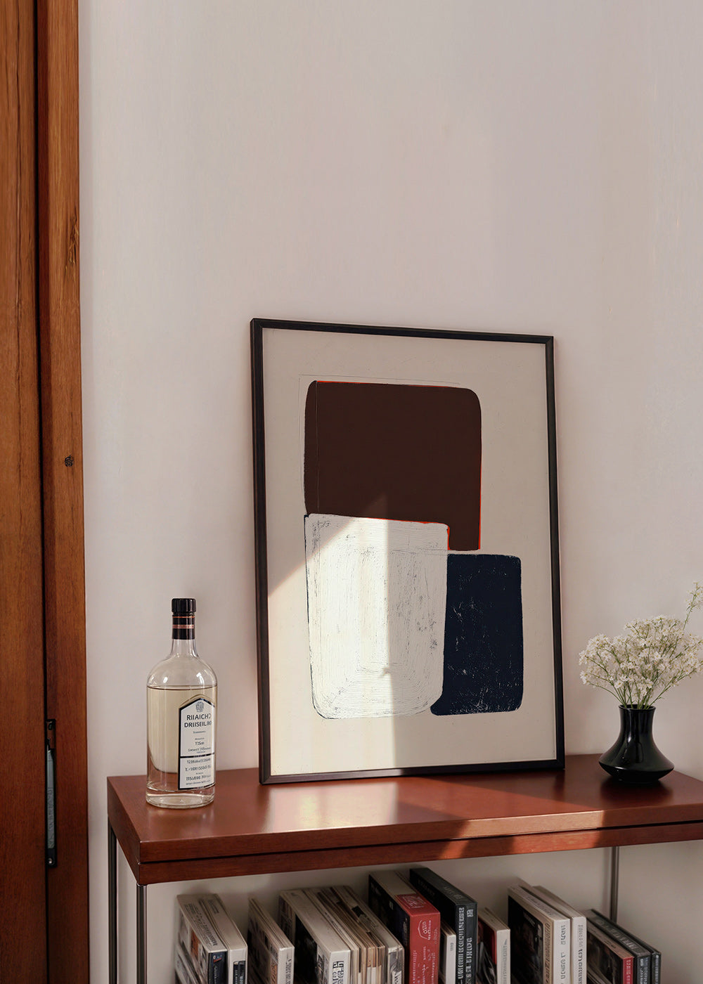 Geometric art with stacked shapes