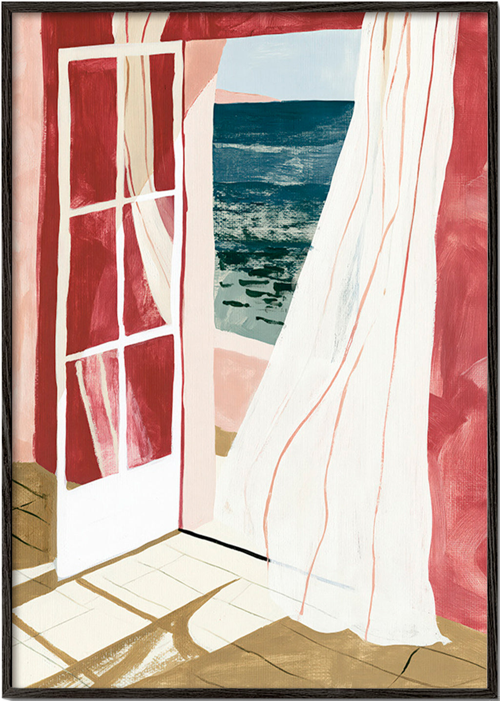 Seaside window landscape