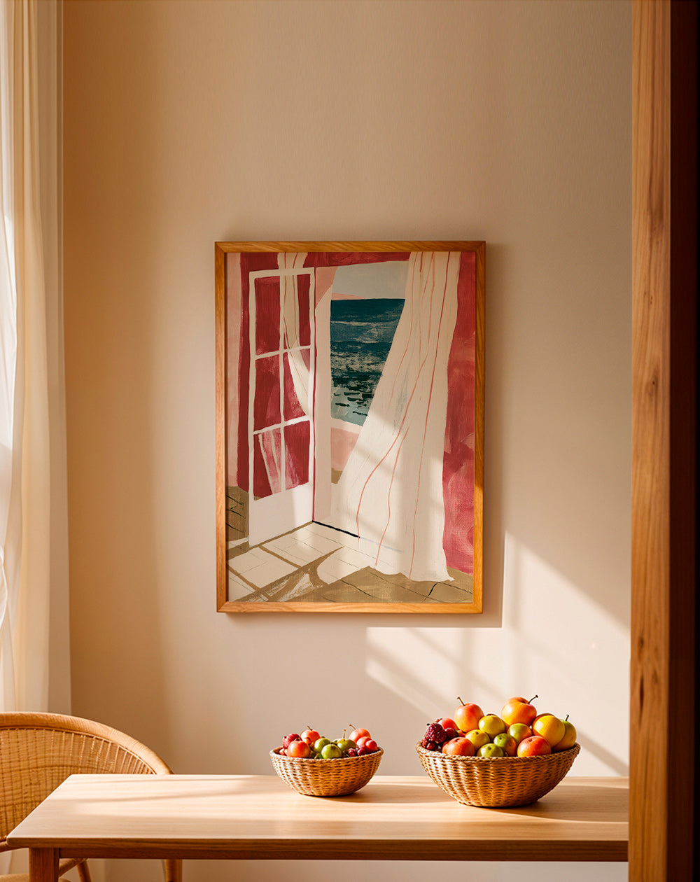 Seaside window landscape