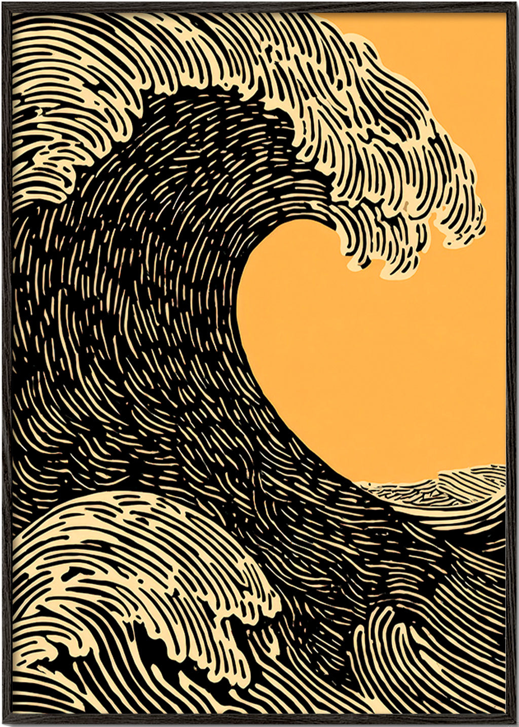 Illustration Black Wave graphic