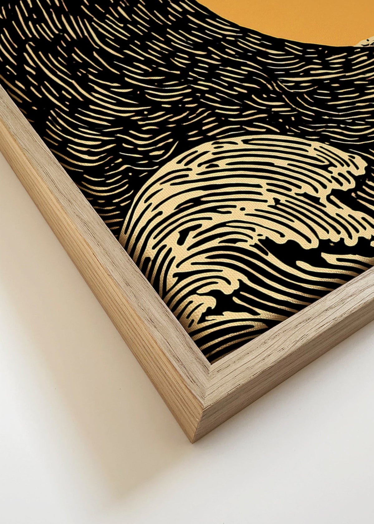 Ilustración de ola gráfica – Canvas detail