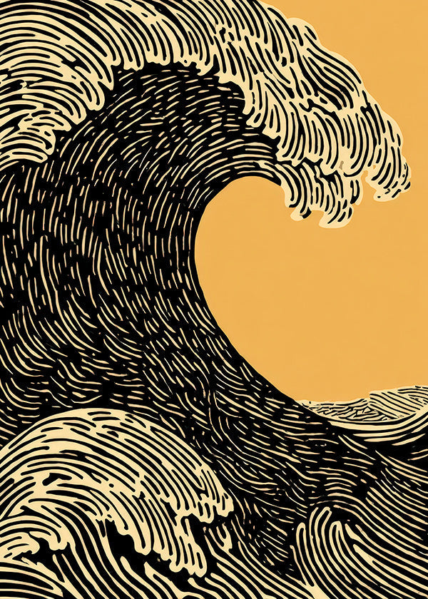 Illustration Black Wave graphic