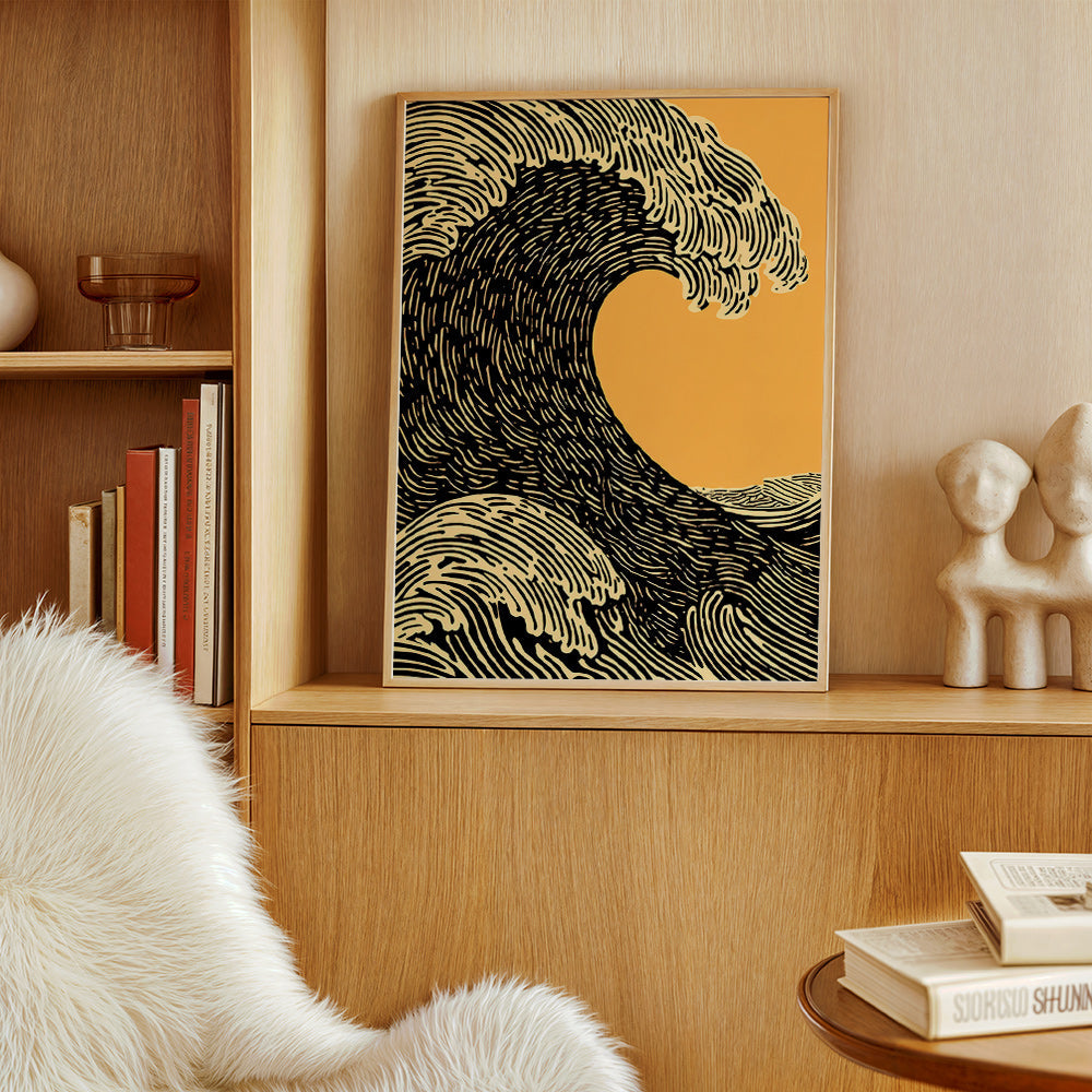 Illustration Black Wave graphic