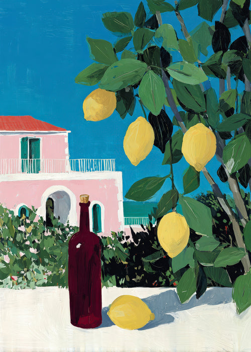 Lemon Courtyard - Unframed art print