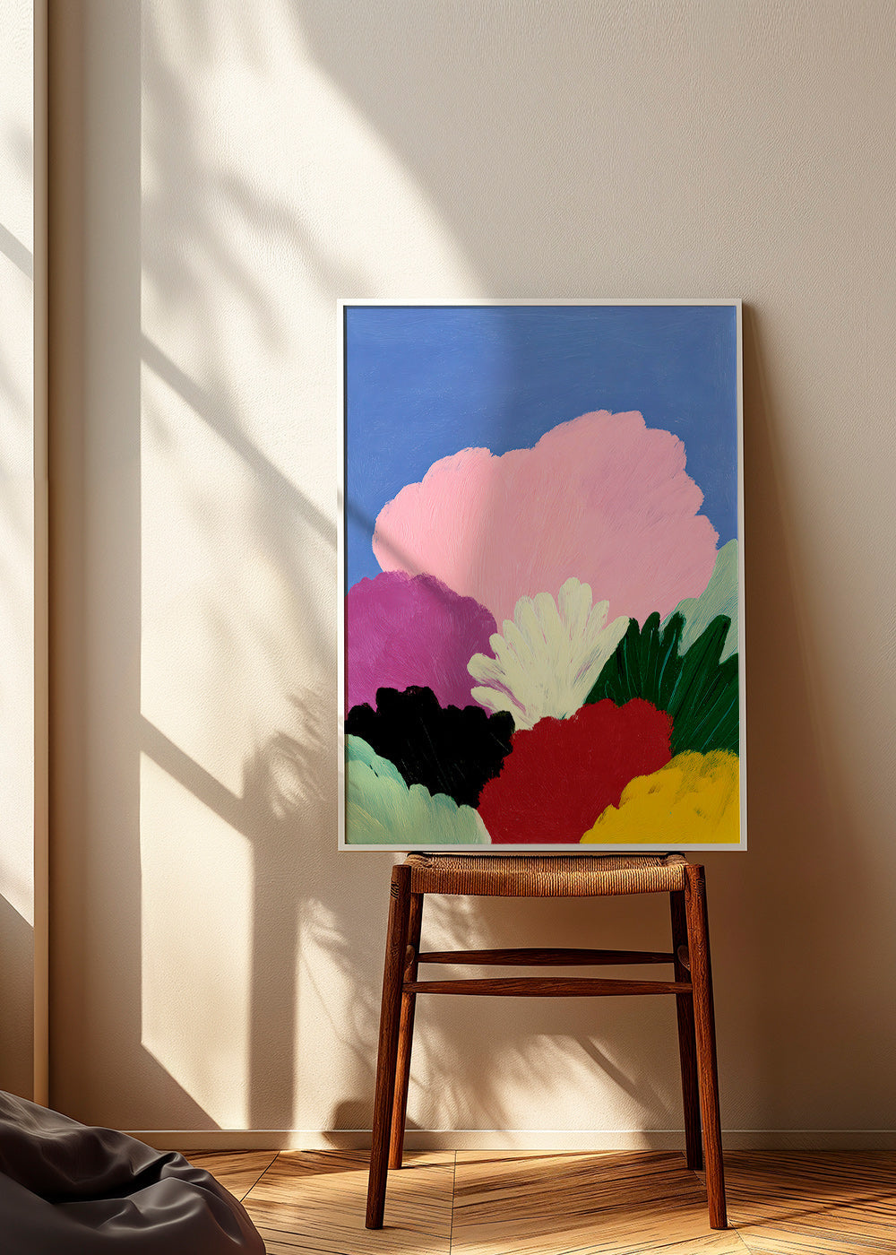 Botanical print Bloomscape with abstract blooms