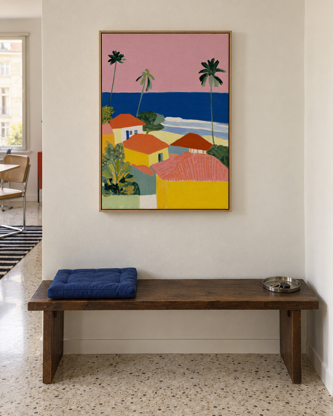 Palm Coast - Framed canvas in an interior