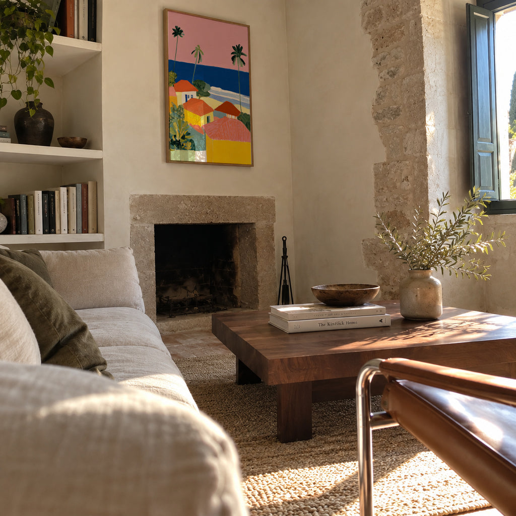 Palm Coast - Framed poster in an interior
