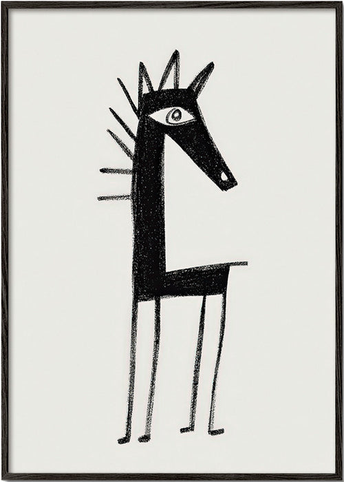 Cuadro criatura minimal – Black Frame