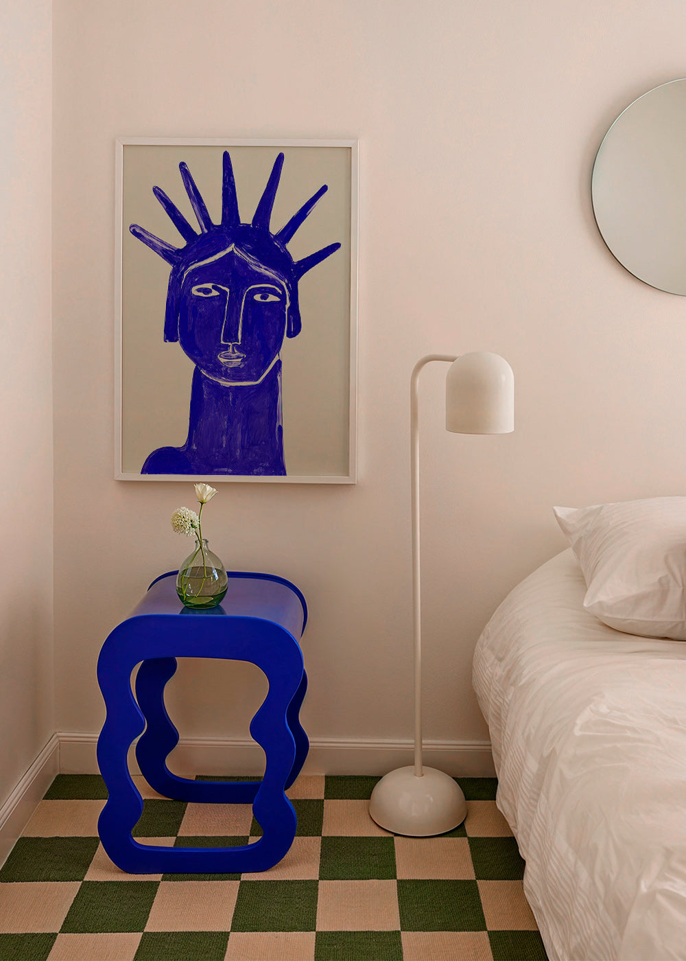 Ilustración rostro azul expresivo – Product1