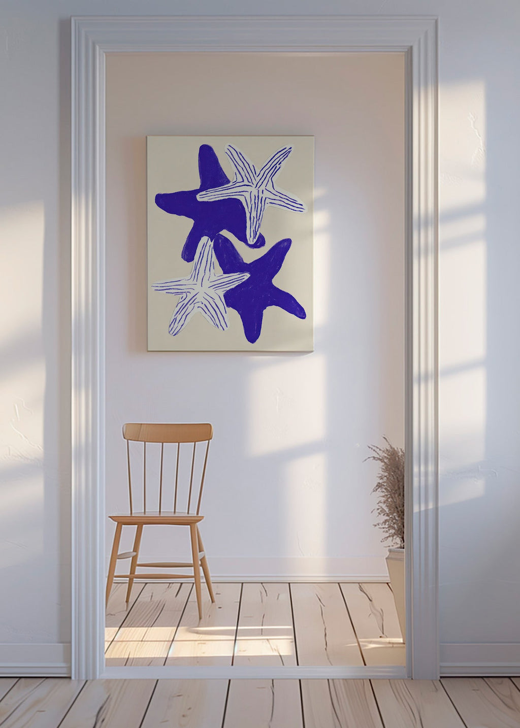Cuadro estrellas de mar indigo – Canvas