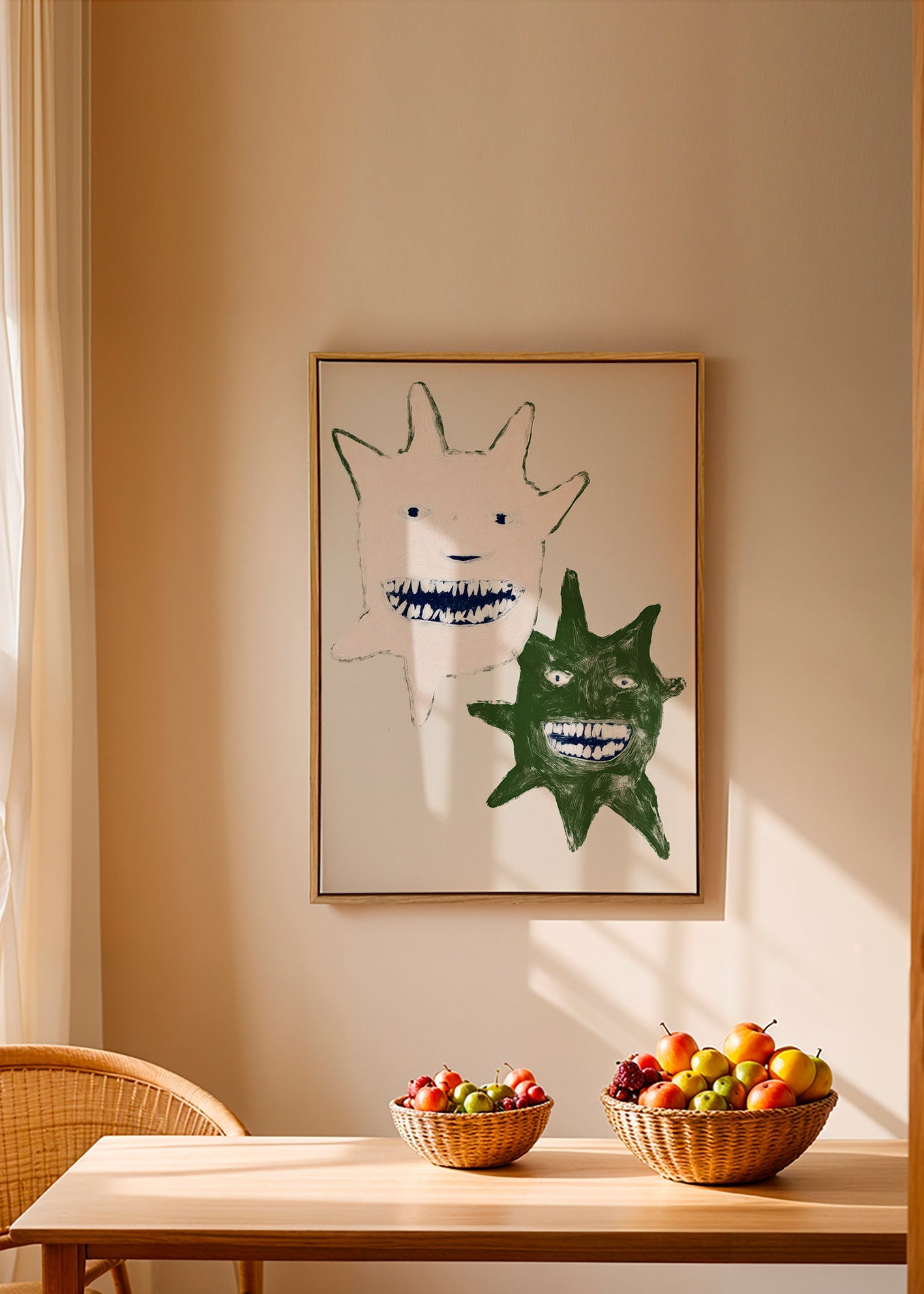 Ilustración de monstruos gemelos – Canvas1