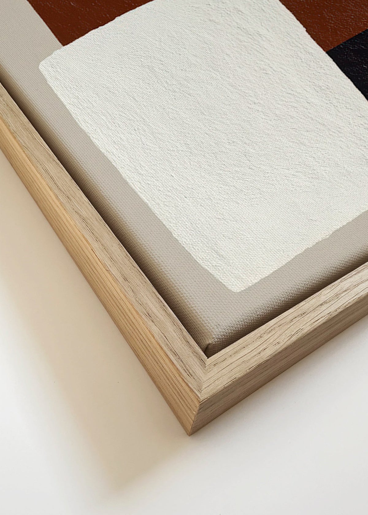 Minimalist design brown and white blocks
