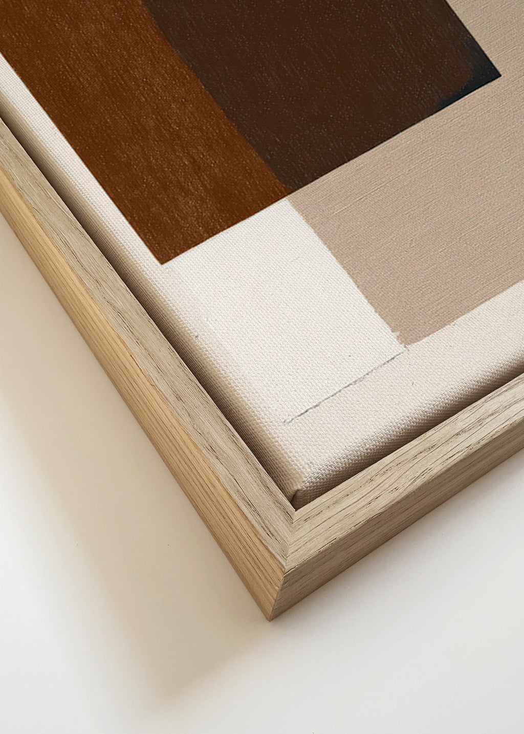 Minimalist design with earthy overlapping blocks