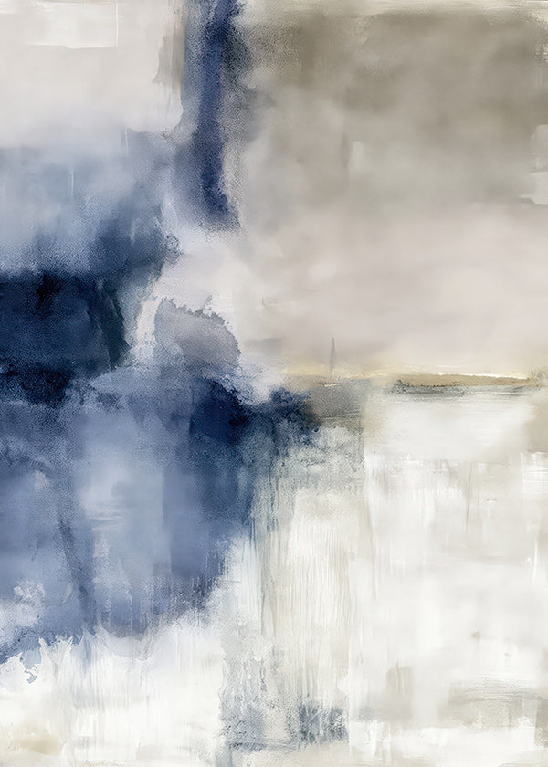 Cuadro abstracto Neblina azul