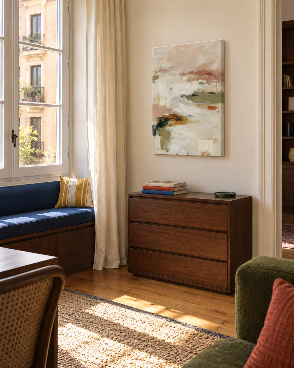 Dust Horizon - Unframed canvas in an interior