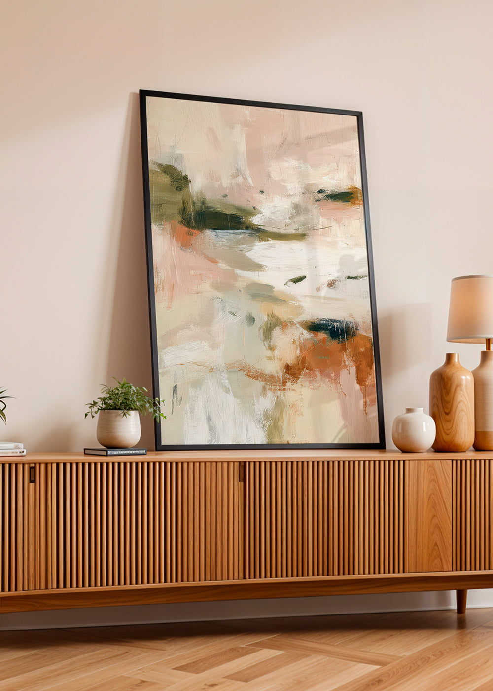 Cuadro de paisaje: abstracción en tonos tierra – Product1