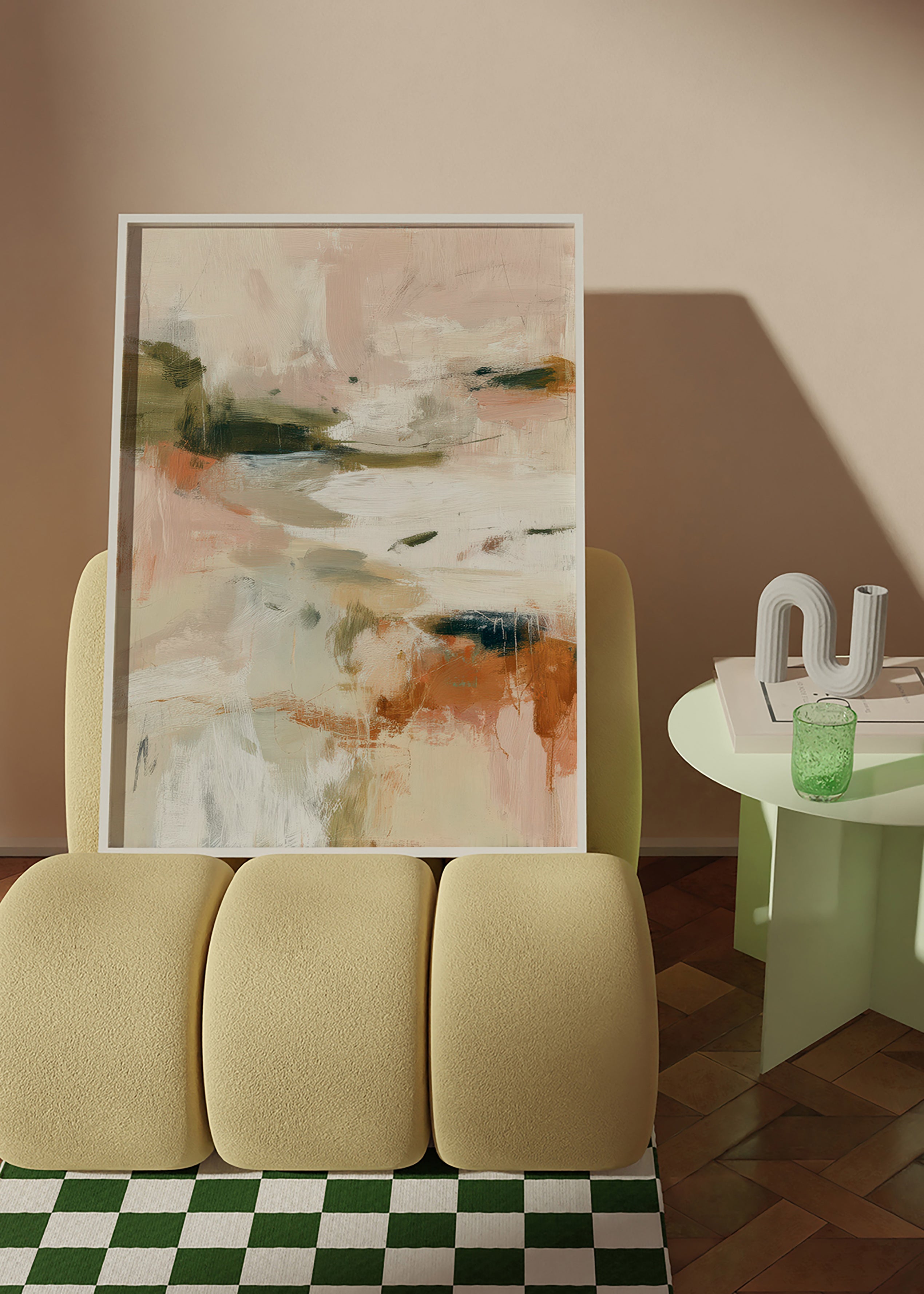 Cuadro de paisaje: abstracción en tonos tierra – Product3